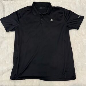 Nike Golf Black Polo Shirt with Mickey Embroidered Design